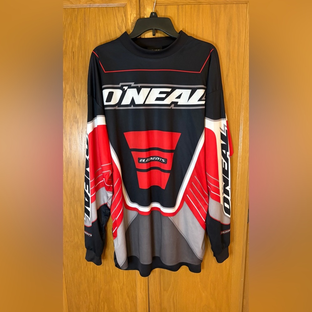 Vintage O'Neal Racing Elements Motocross 1990’s Y2K Long Sleeve Shirt Size XXL
